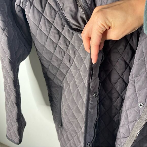 Garnet Hill Essential Quilted Car Coat Sz 14 - Picture 7 of 16